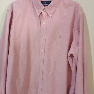Ralph Lauren Pink Dress Shirt 100% Cotton